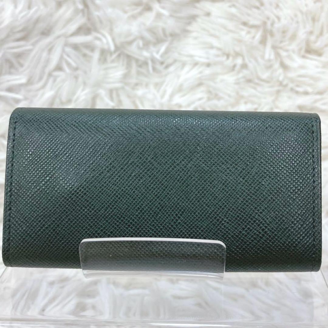 ✨新品 バーバリー ノバチェック キーケース ダークグリーン 4連 レザーノヴァ