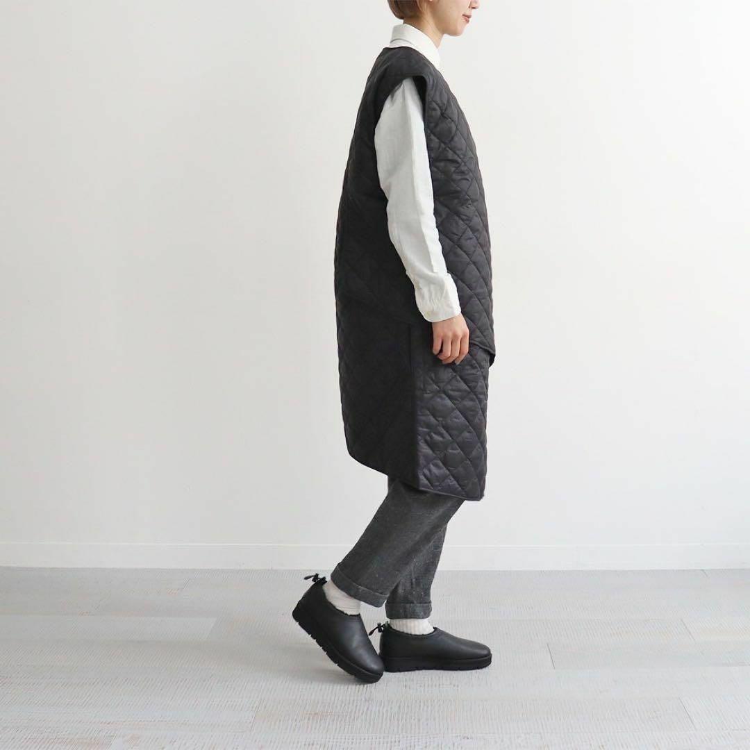 エンジニアードガーメンツ×バブアー 変形キルティングベスト L ブラック