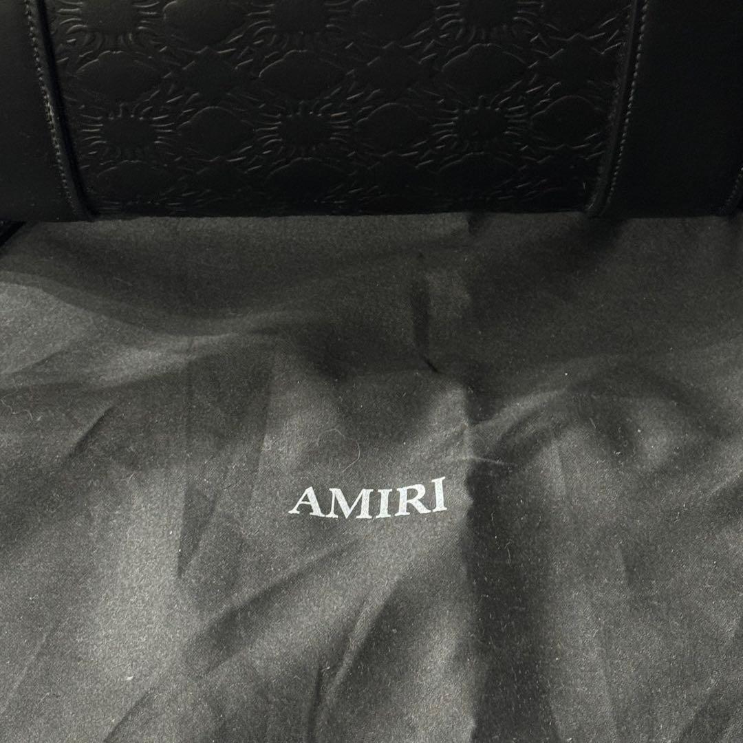 AMIRI MA QUAD レザーダッフルバッグ（ブラック）