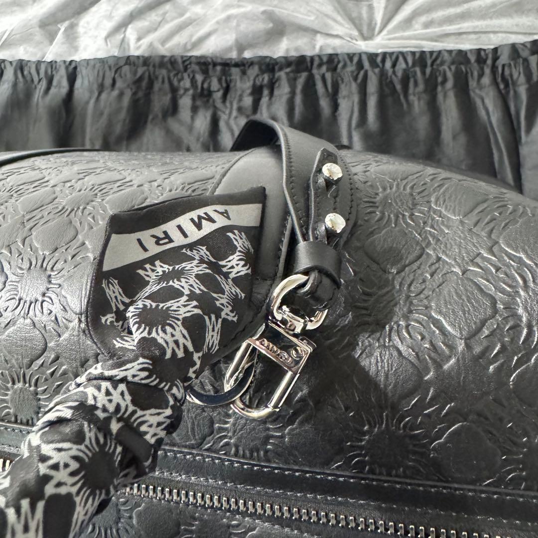 AMIRI MA QUAD レザーダッフルバッグ（ブラック）