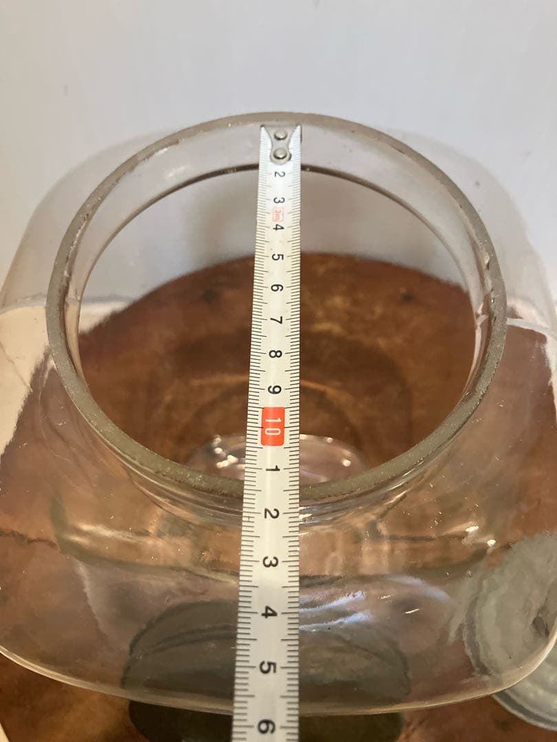 存在感抜群！アルミ開閉蓋付きの煙草陳列用ガラス瓶◇たばこ瓶◇昭和レトロ◇古道具