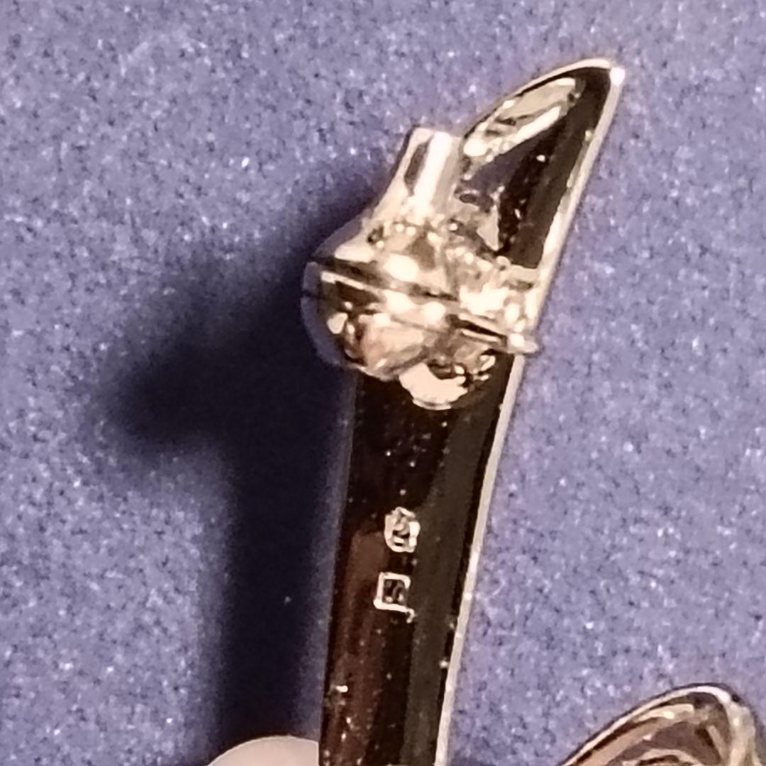 ミキモト MIKIMOTO ブローチ 3粒 ベビーパール シルバー