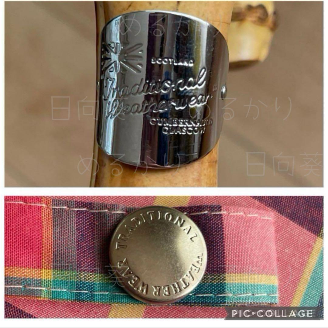 トラディショナルウェザーウェア　　　折り畳み傘　マドラスチェック柄