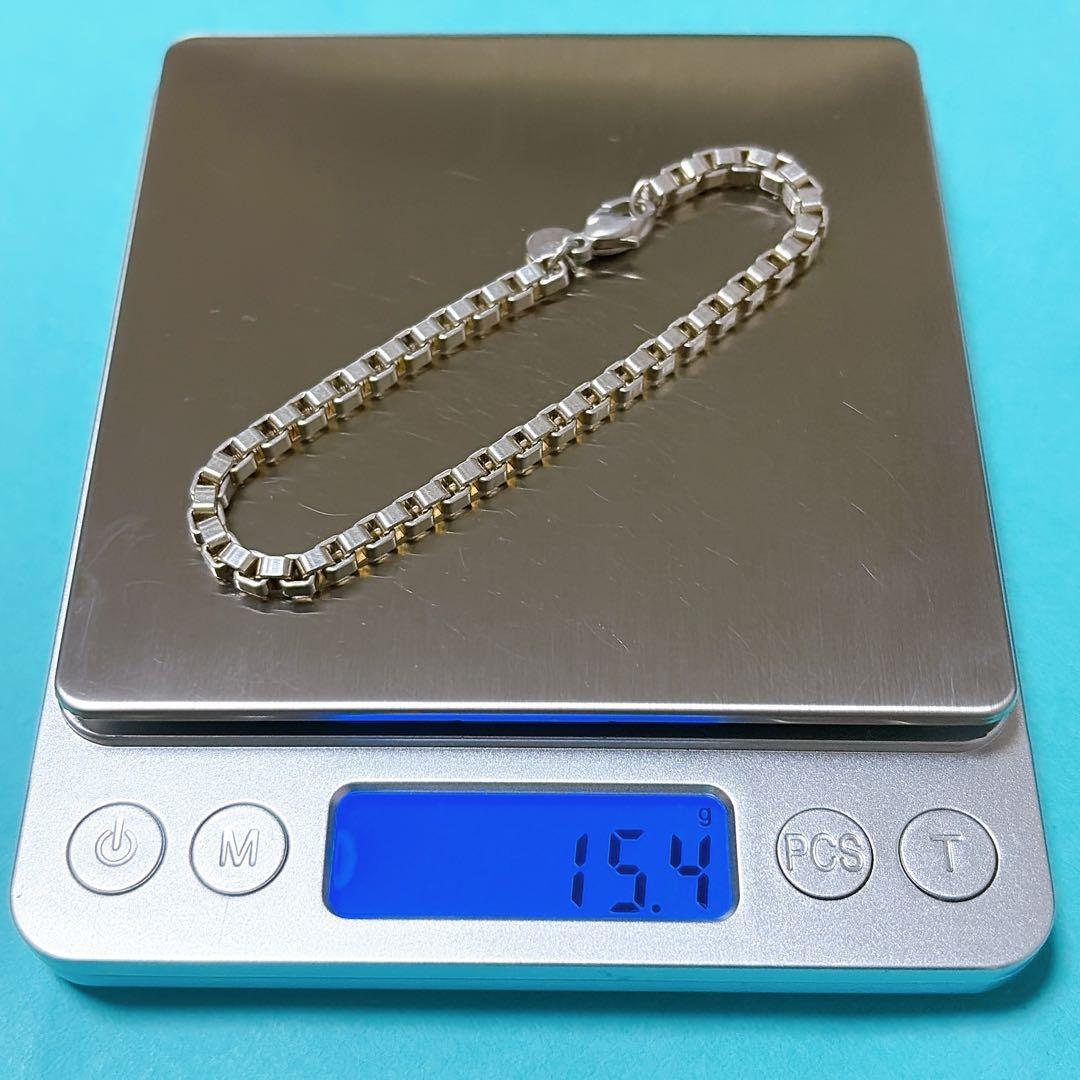 【美品】19.2cm ティファニー ベネチアン ブレスレット シルバー925