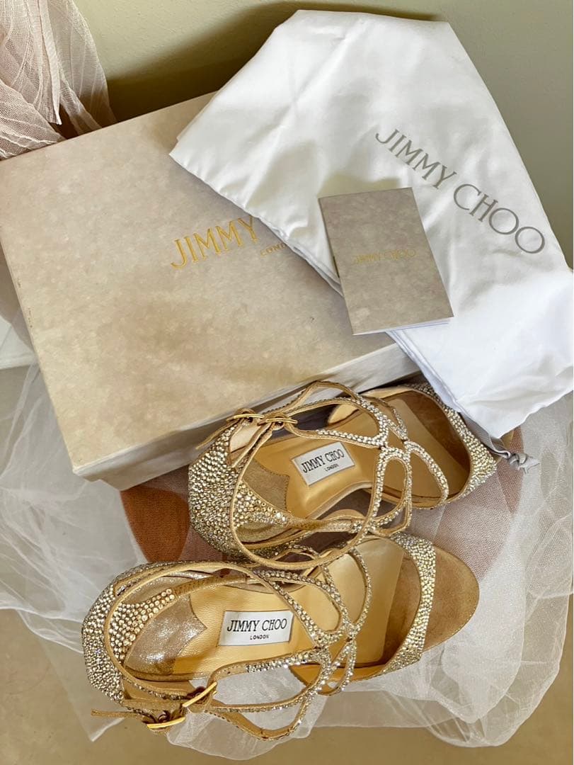 かお⭐︎ 大幅値下げ中！　ジミーチュウ　ブライダルシューズ　39 25cm