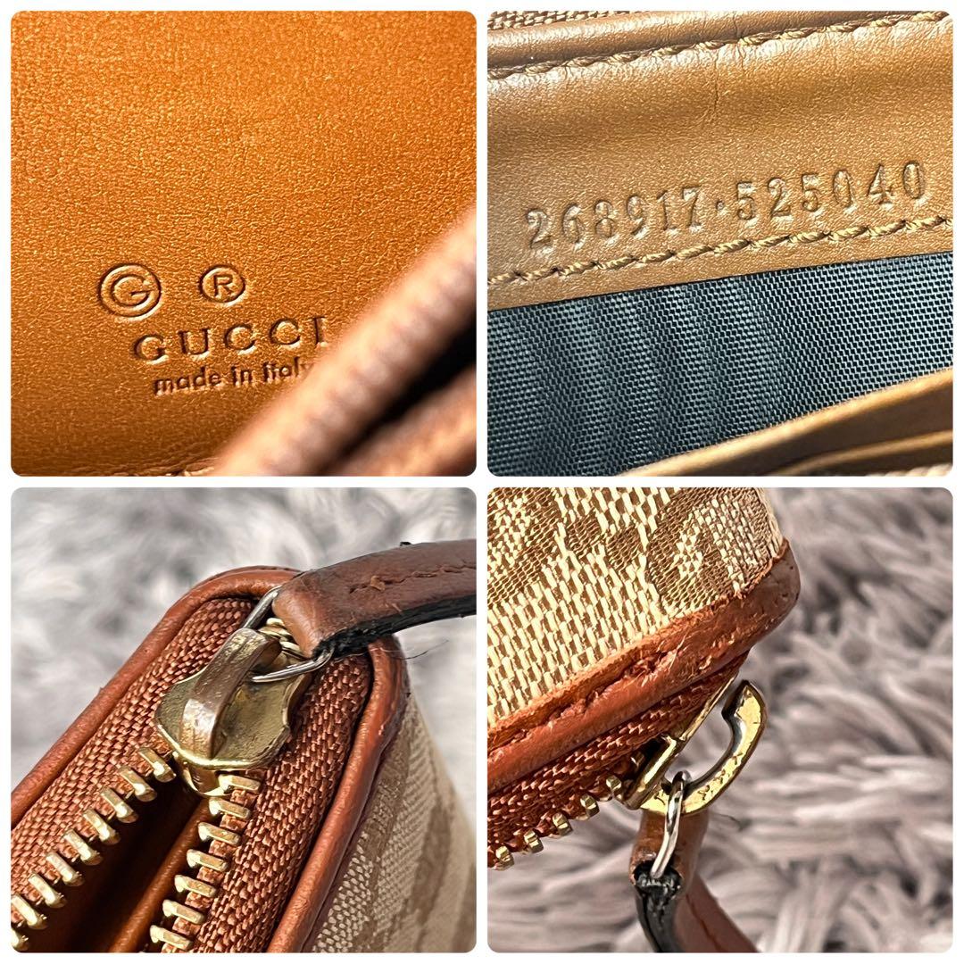 良品✨GUCCI L字ファスナー　GGキャンバス 長財布　メンズ　レディース