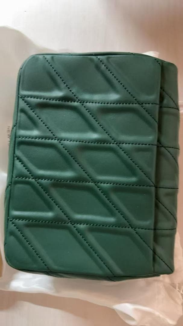 COACH グリーン ショルダーバッグ キルティング·