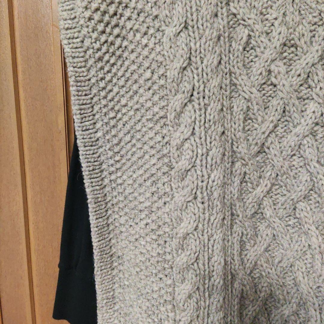 NESTROBEペルーハンドニットベスト アラン鹿の子