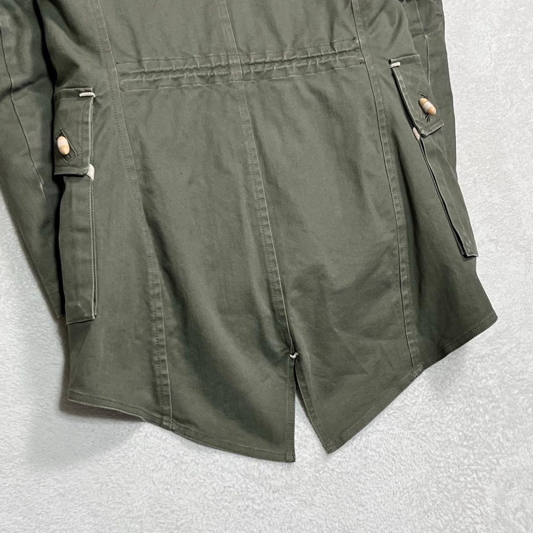 『デンハム』スウェディッシュアーミーフィールドコート フード脱着 キルティング