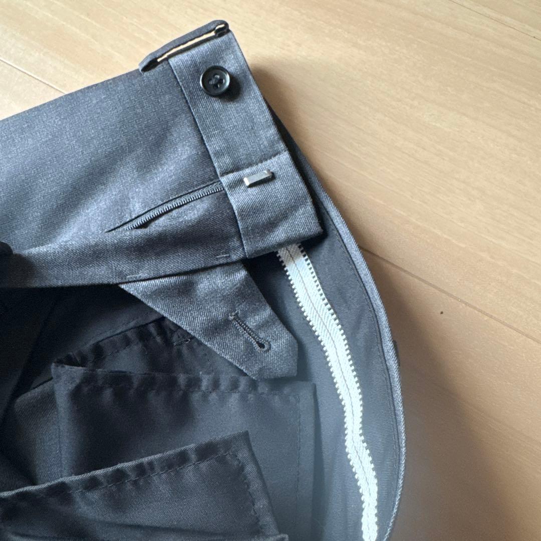 【美品】オーダースーツ スリーピース ダークグレー