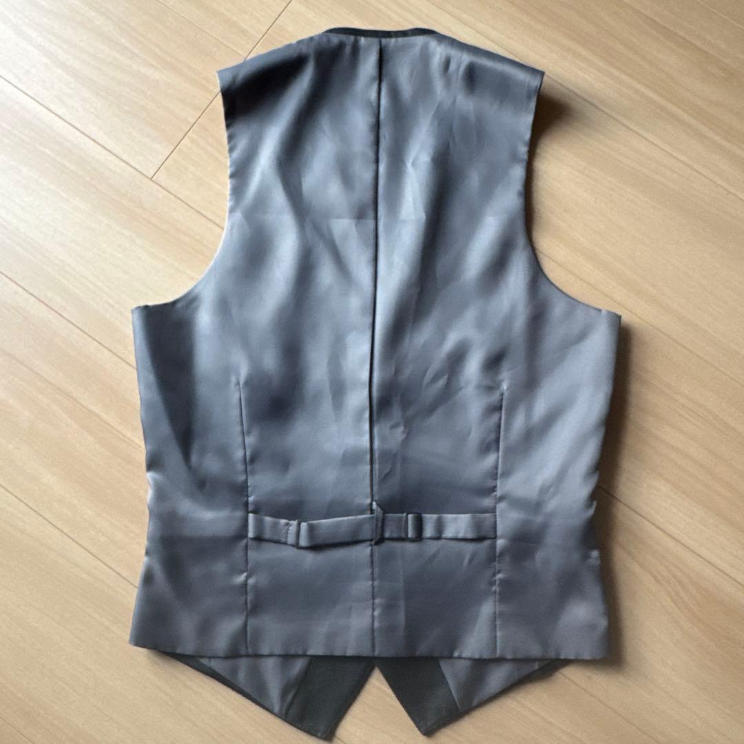 【美品】オーダースーツ スリーピース ダークグレー