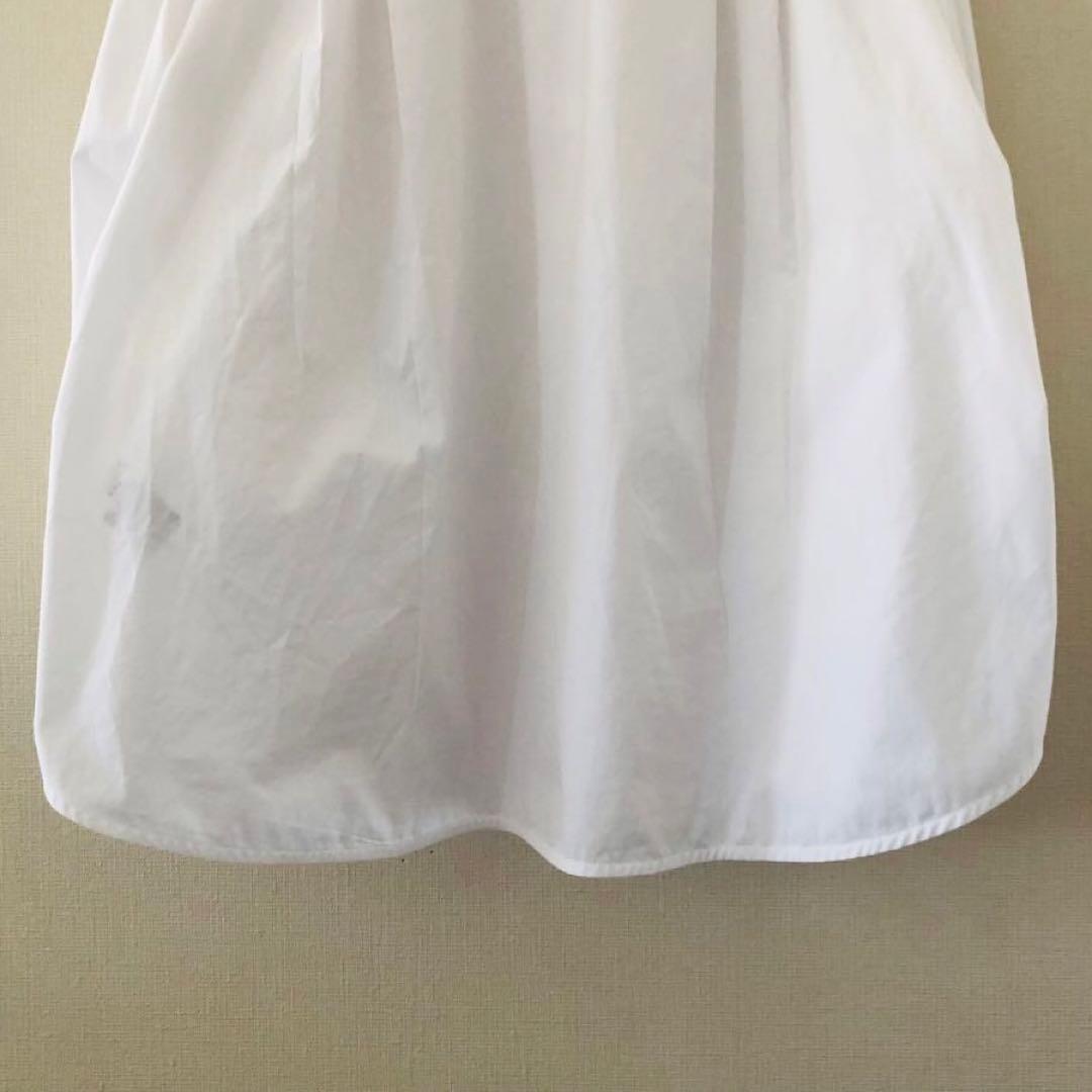 Yori◆ ビッグリボン パフスリーブ バルーン袖シャツ ブラウス 日本製 36