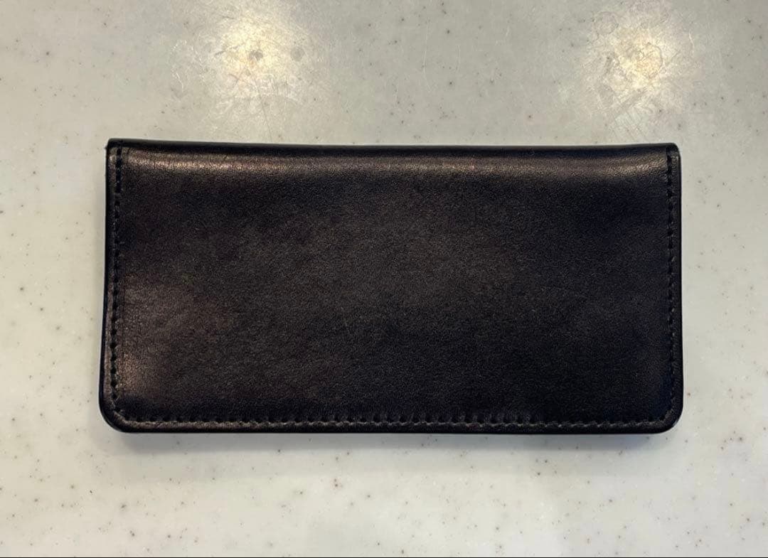 ロングトラッカーウォレット　ブラック 小判カン30mm