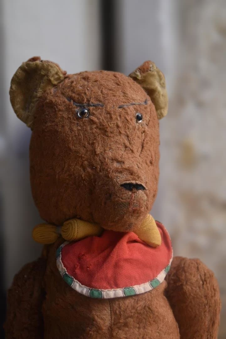 フランスアンティーク　とぼけた可愛いテディベア　熊ぬいぐるみ