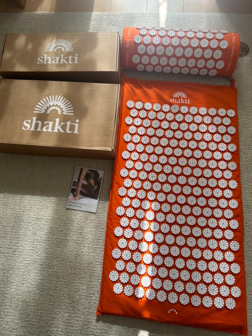 【正規品】shakti リラクゼーショングッズ マットとローラーセット