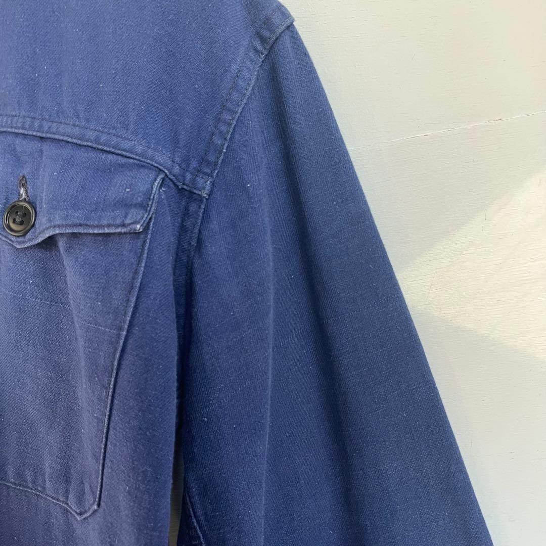 50s フレンチ ワークジャケット 短丈 サイクリスト ユーロ ヴィンテージ