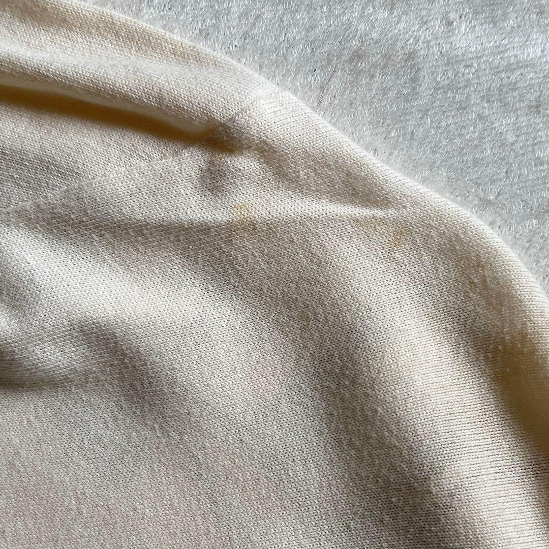 エルメス HERMES シルク ニット 切り替え ブラウス プルオーバー L