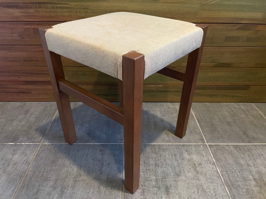 ねこ　美品■Muji無印良品 天然木バーチ材 ドレッサー/デスク+スツール