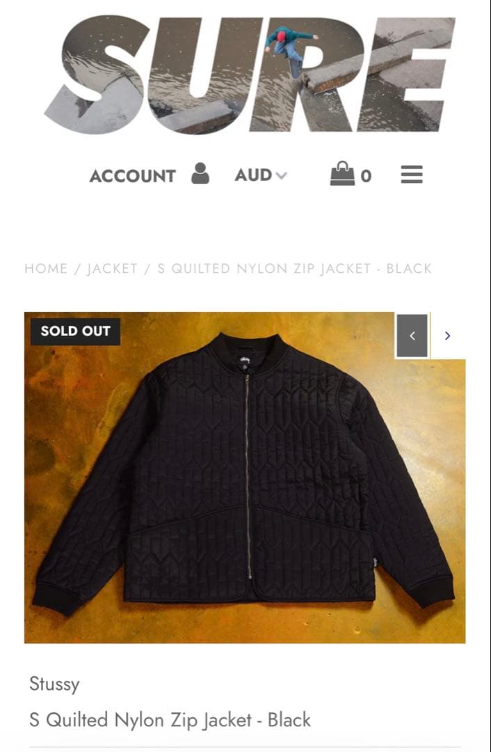 STÜSSY キルティングJK ステューシー