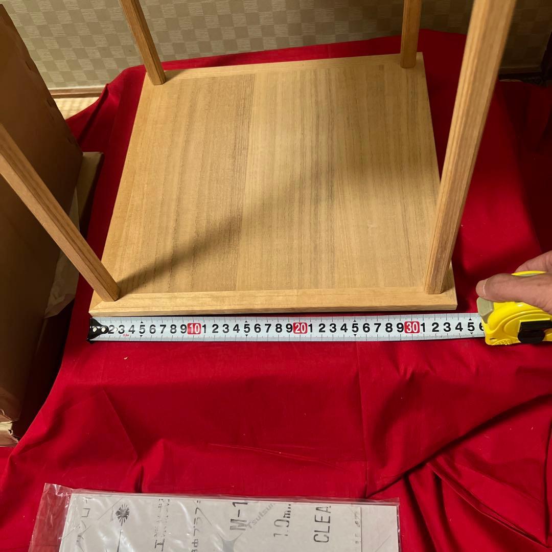 未使用超美品　惺斎好 桐木地 糸巻透二重棚 表千家 茶道具