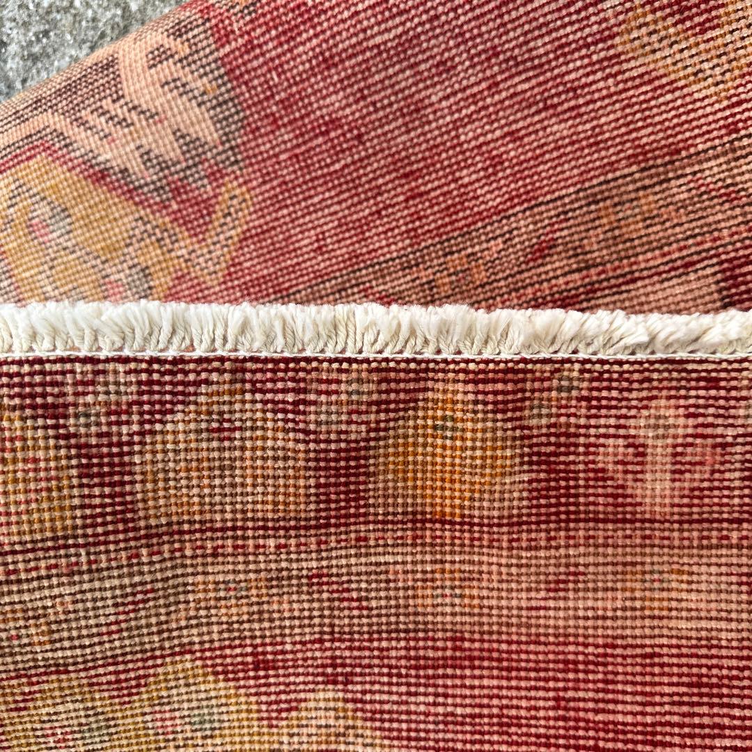 107cmx52cm年代トルコ絨毯手織り絨毯ヴィンテージラグ