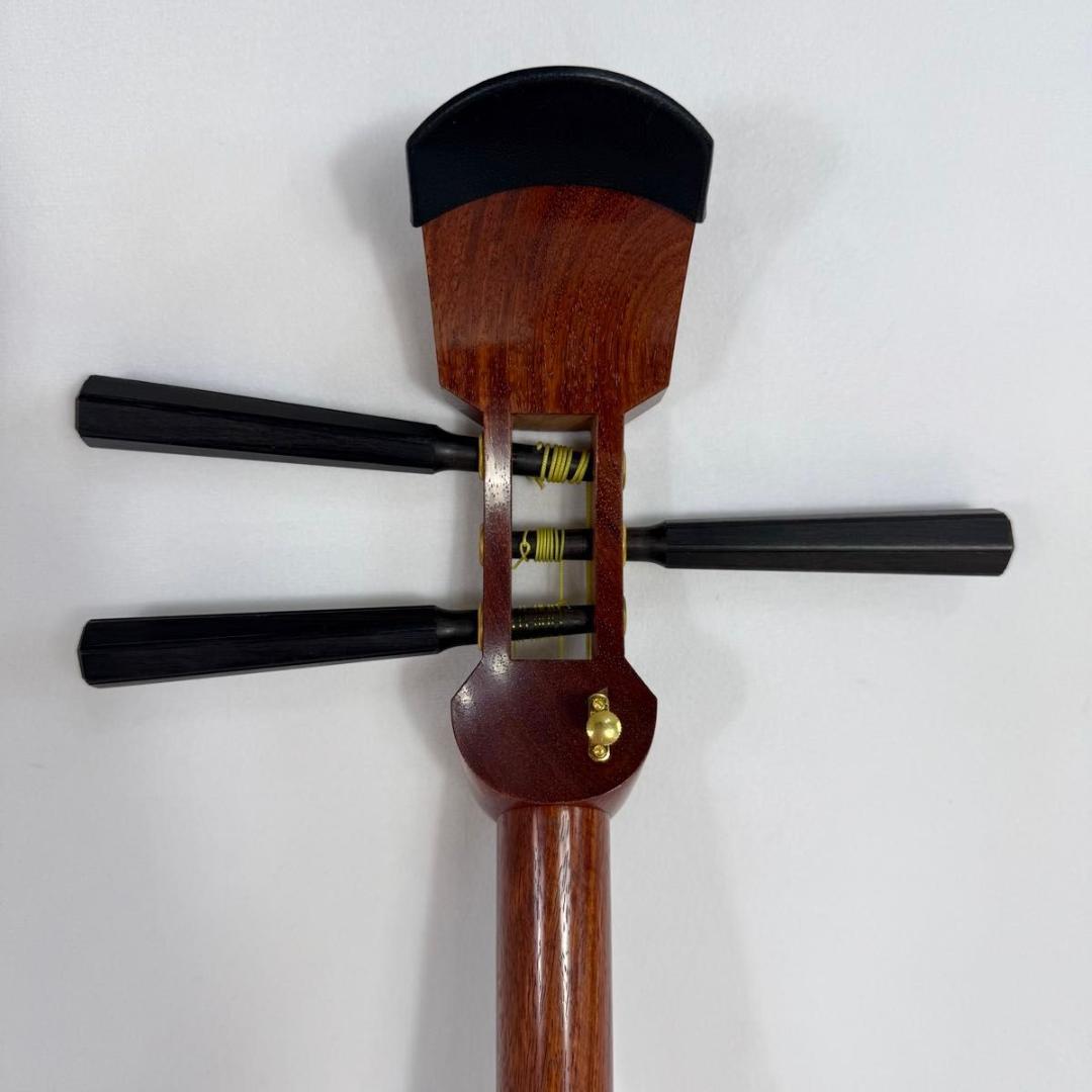 【高級品】三味線 地唄三味線 地歌 ハードケース 和楽器 中棹 正寸 818-4