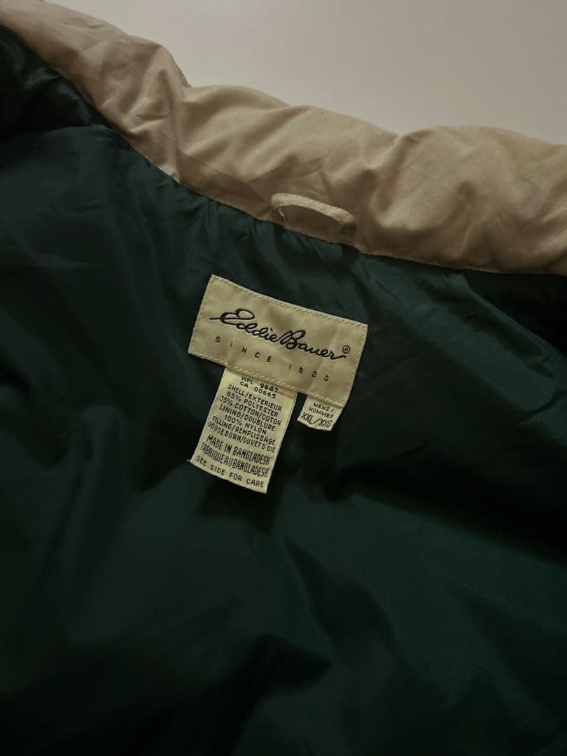 90s eddie Bauer 希少サイズXXL ダウンベスト　llbean