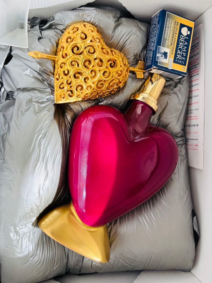 新品　ランプベルジェ　ダブルハート