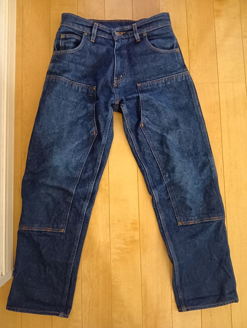 PRISON BLUES ダブルニーデニム W32L32 プリズンブルース