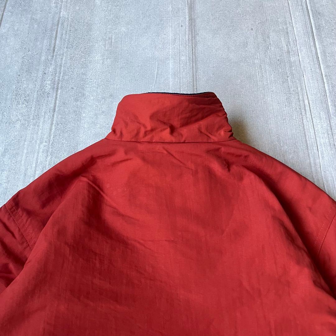 90s L.L.Bean ウォームアップジャケット 裏フリース オレンジ S