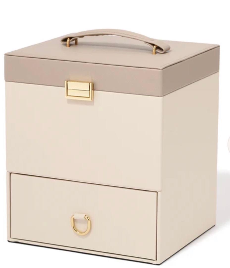 Francfranc バイカラー　コスメボックス　ベージュ