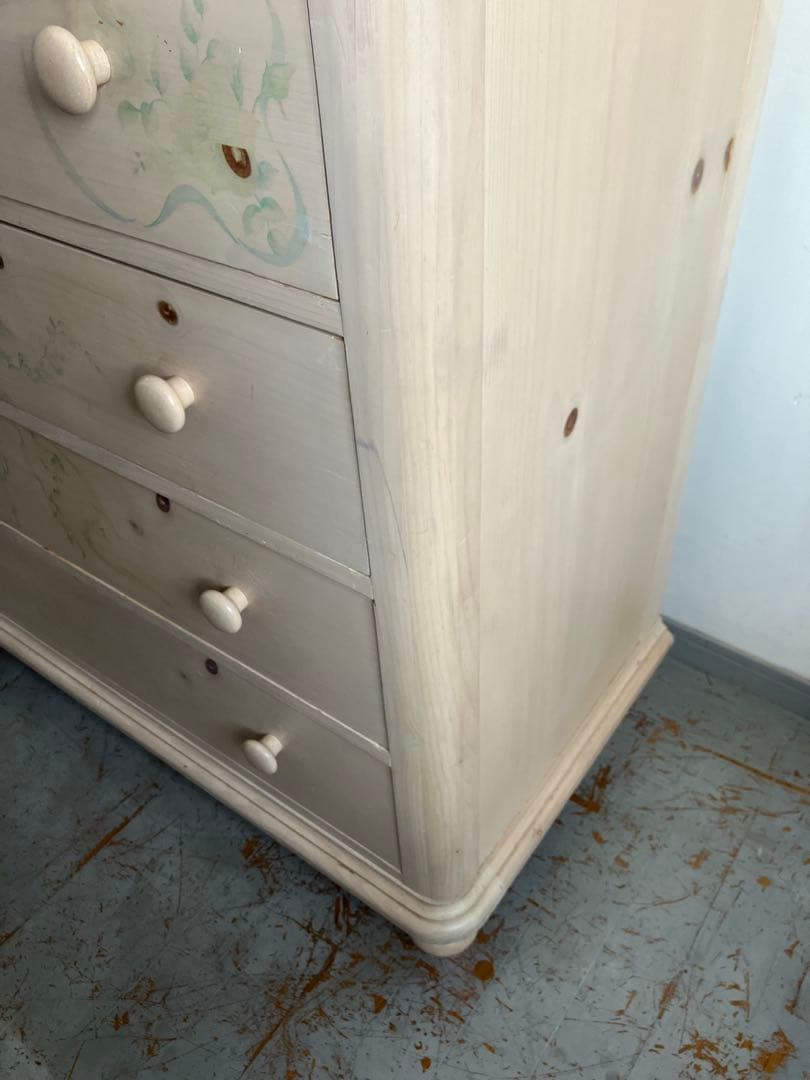 Thomasville(トーマスビル) チェスト5段　ボタニカル柄(薔薇柄)