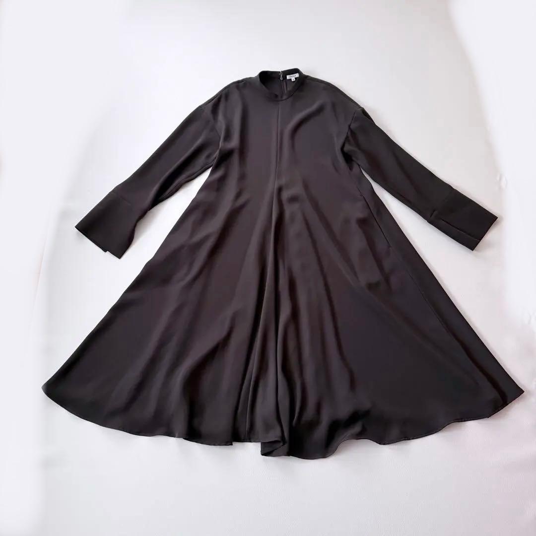 4.2万円✨エンフォルド　ワイドカフドレス　ロング　洗濯できる　春秋ワンピース