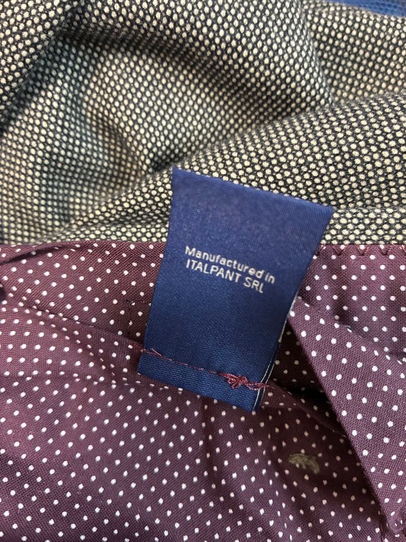 新品タグ付き INCOTEX スキンフィット グレー スラックス 48