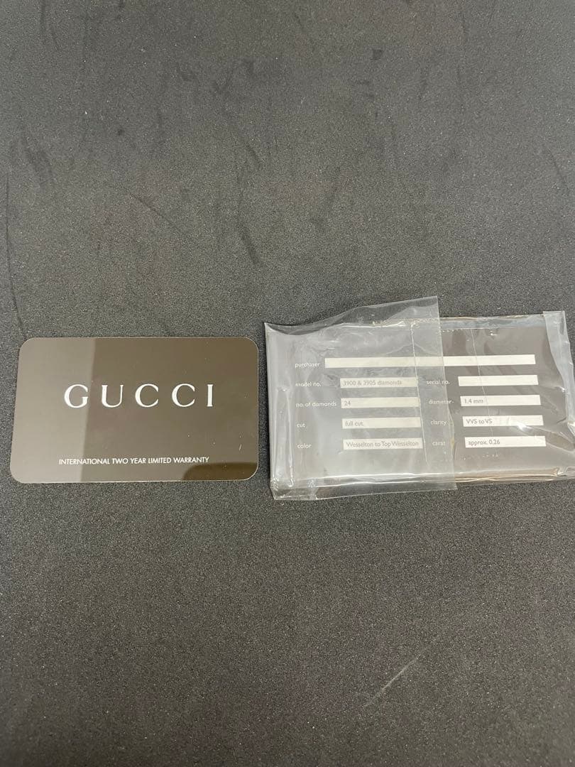 GUCCI レディース腕時計 3900Lダイヤモンド装飾 ホワイト