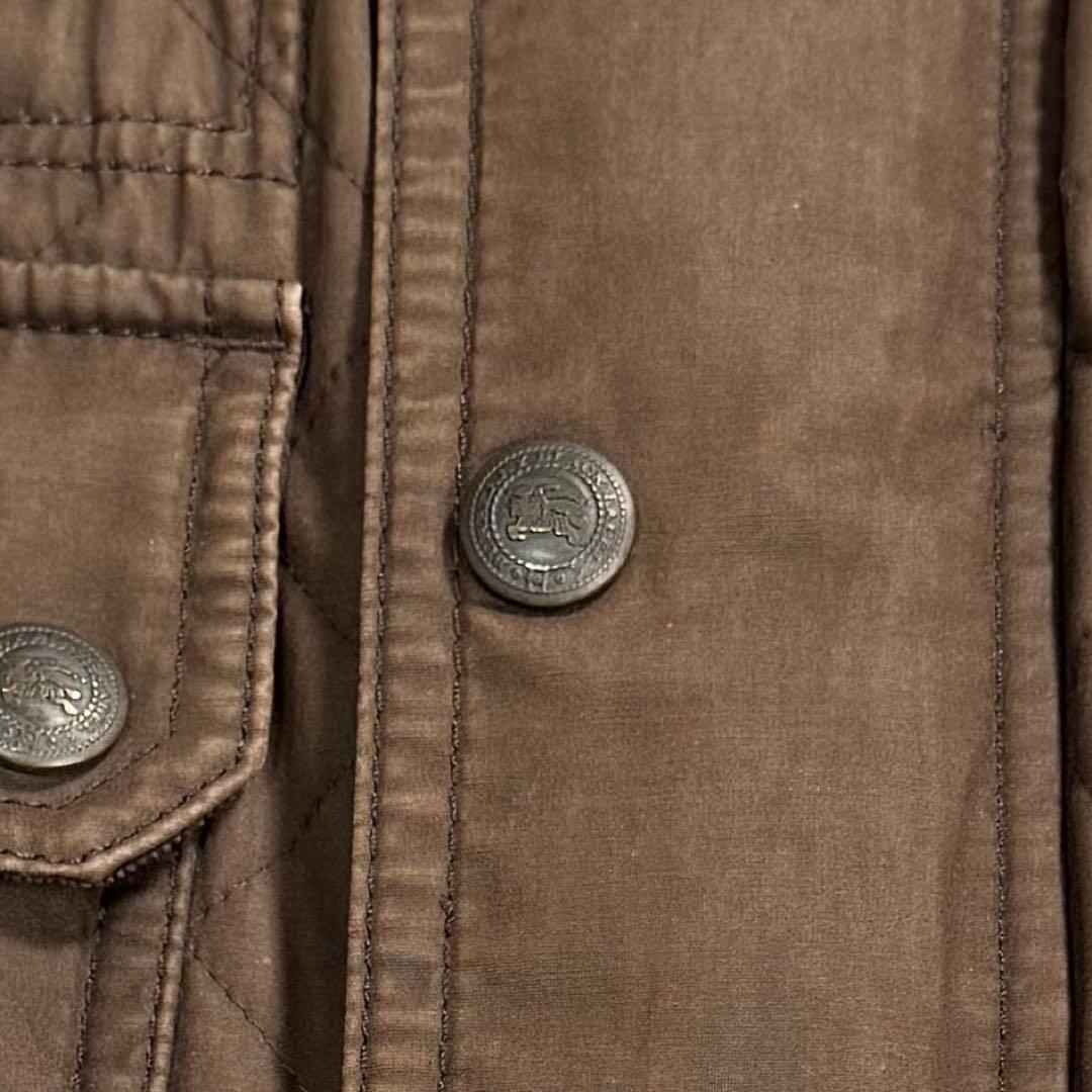 バーバリーブラックレーベル M-65 キルティング ミリタリージャケット カーキ