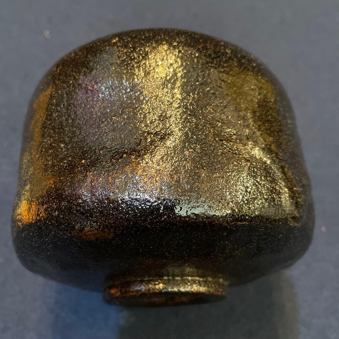 人気の女性作家【檜垣 青子】の作品『黒茶碗』共箱　※未使用品の様な状態