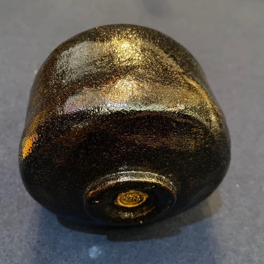 人気の女性作家【檜垣 青子】の作品『黒茶碗』共箱　※未使用品の様な状態