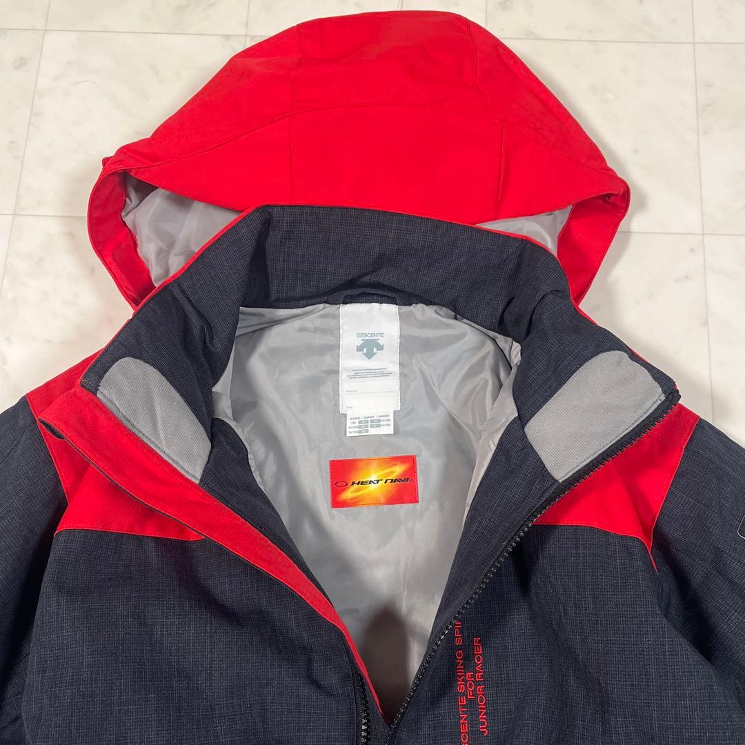 デサント スキーウエア 150 140 キッズ スノーウェア 男の子 赤 黒