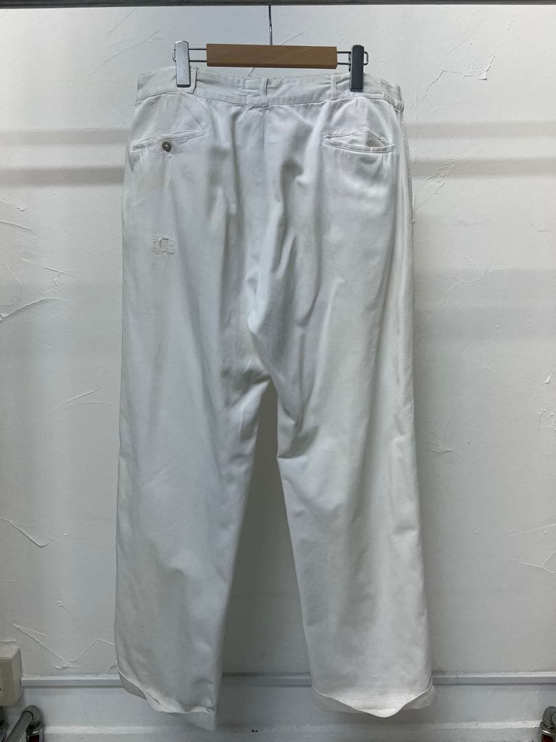 60s ワークパンツ　ホワイト　made in usa ビッグサイズ