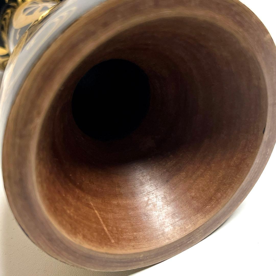 【希少】鼓　蒔絵　小鼓　胴　和楽器　漆塗り　伝統芸能　能 歌舞伎　竹雀　金彩