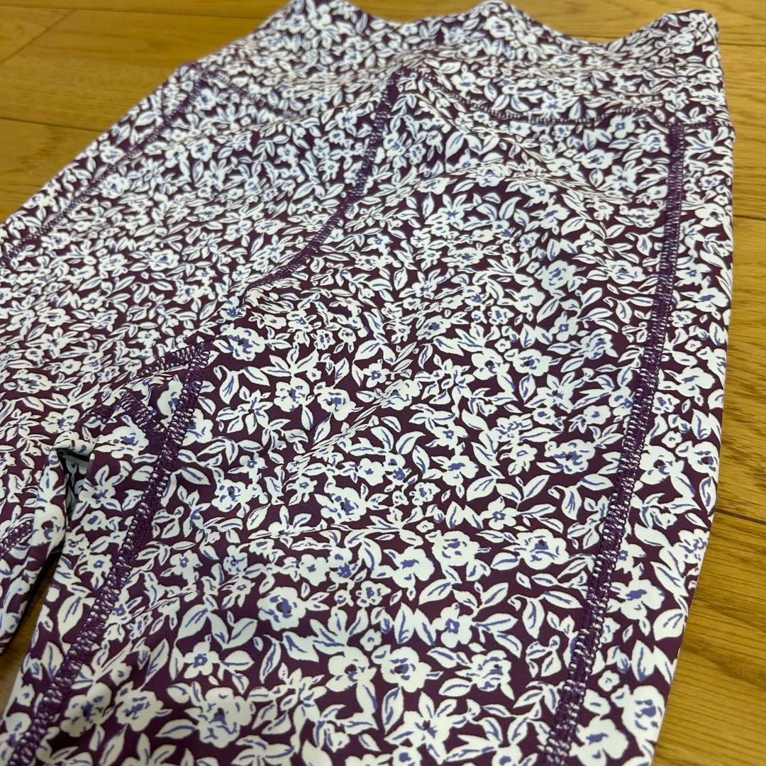 新品 emmi ヨガウェア 上下セット 花柄 エミ レディース S