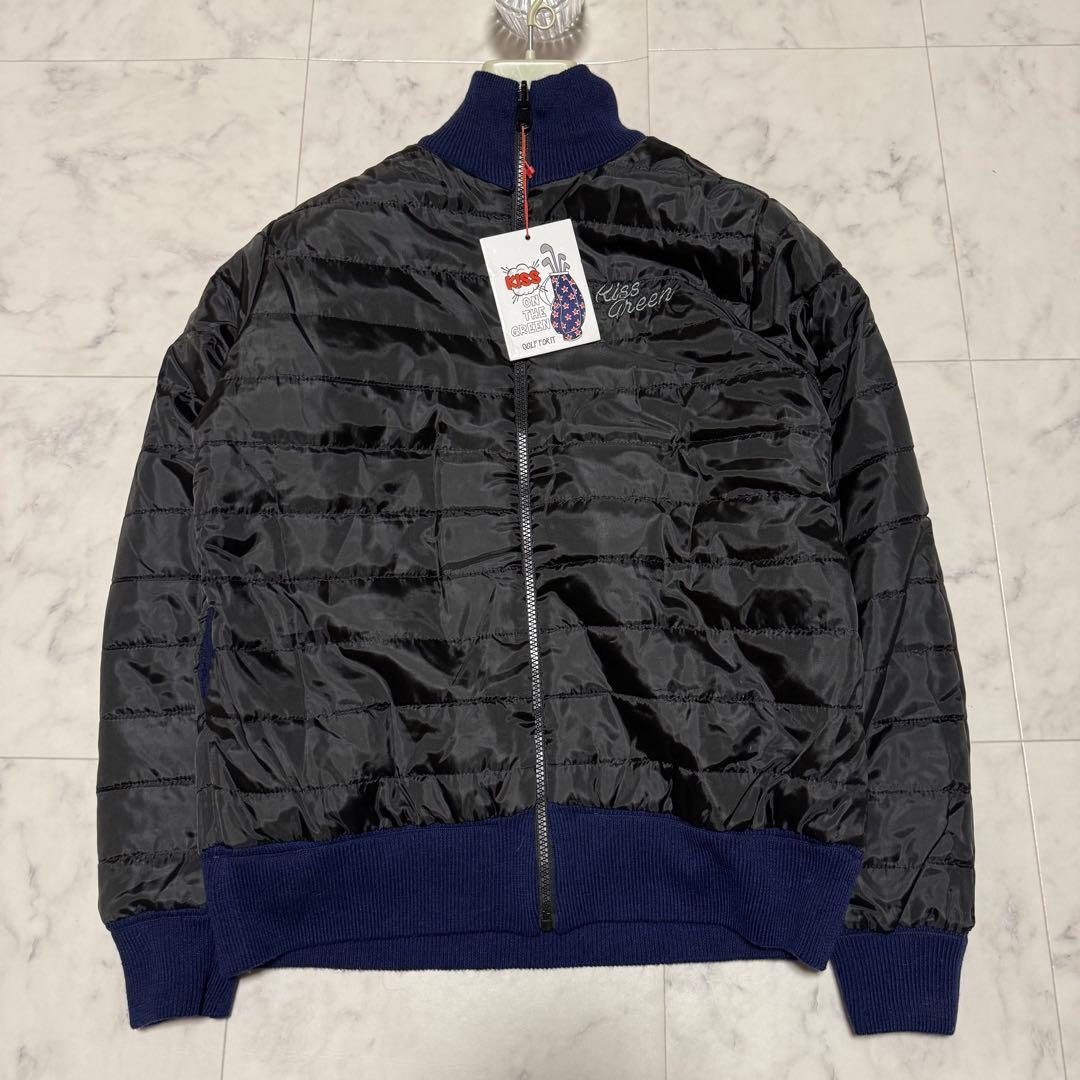 未使用タグ付✨キスオンザグリーン ゴルフウェア リバーシブル 中綿ジャケット L