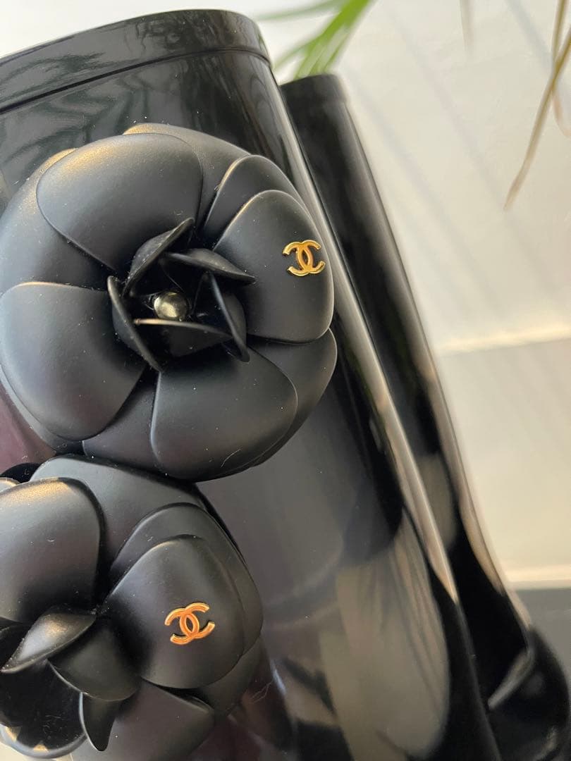CHANEL シャネル　カメリア　ブーツ　36(22.5)