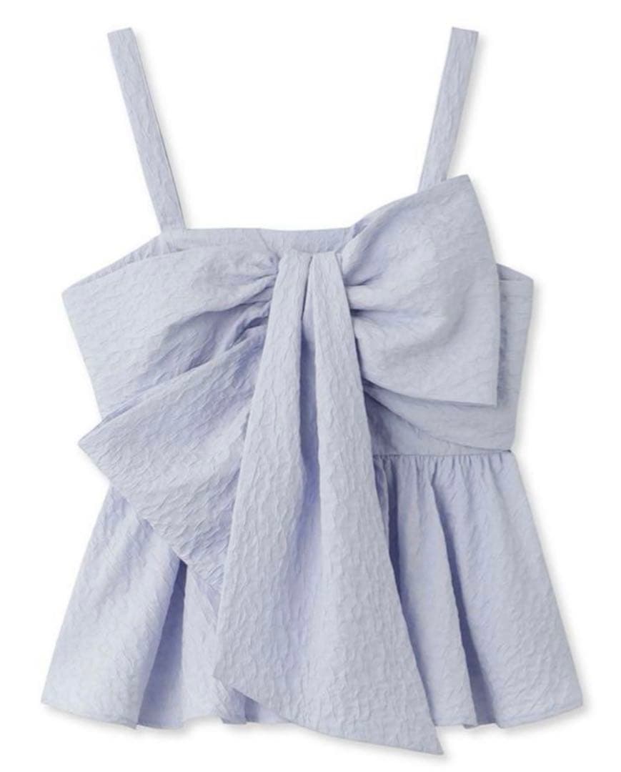 FRAY I.D リボン付きキャミソール ライトブルー