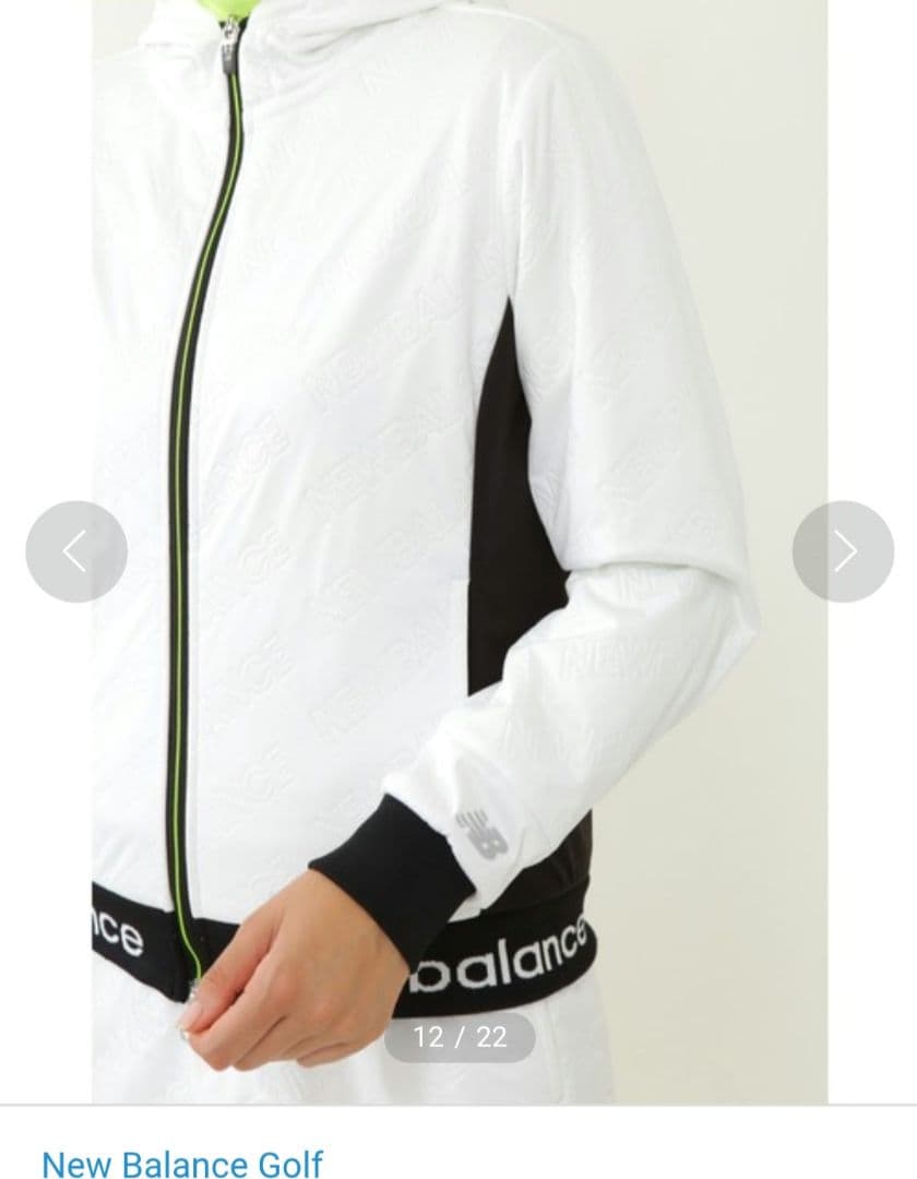 new balance♡裏起毛♡型押し/ジャケット♡M ゴルフ/スポーツ/テニス