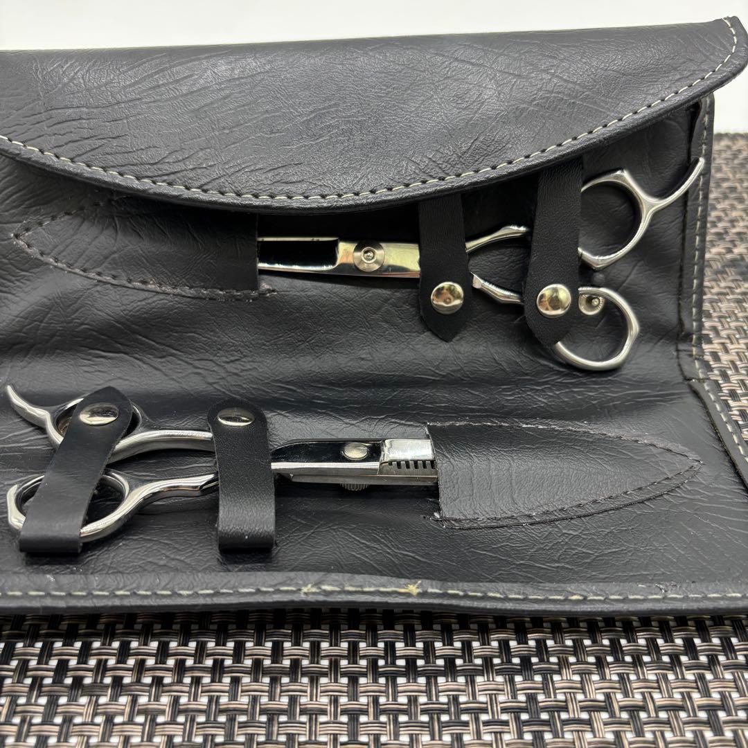 【ヘア~カット用】髪切はさみ美容師・理容師シザーハサミ切味抜群2本組（ケース付）