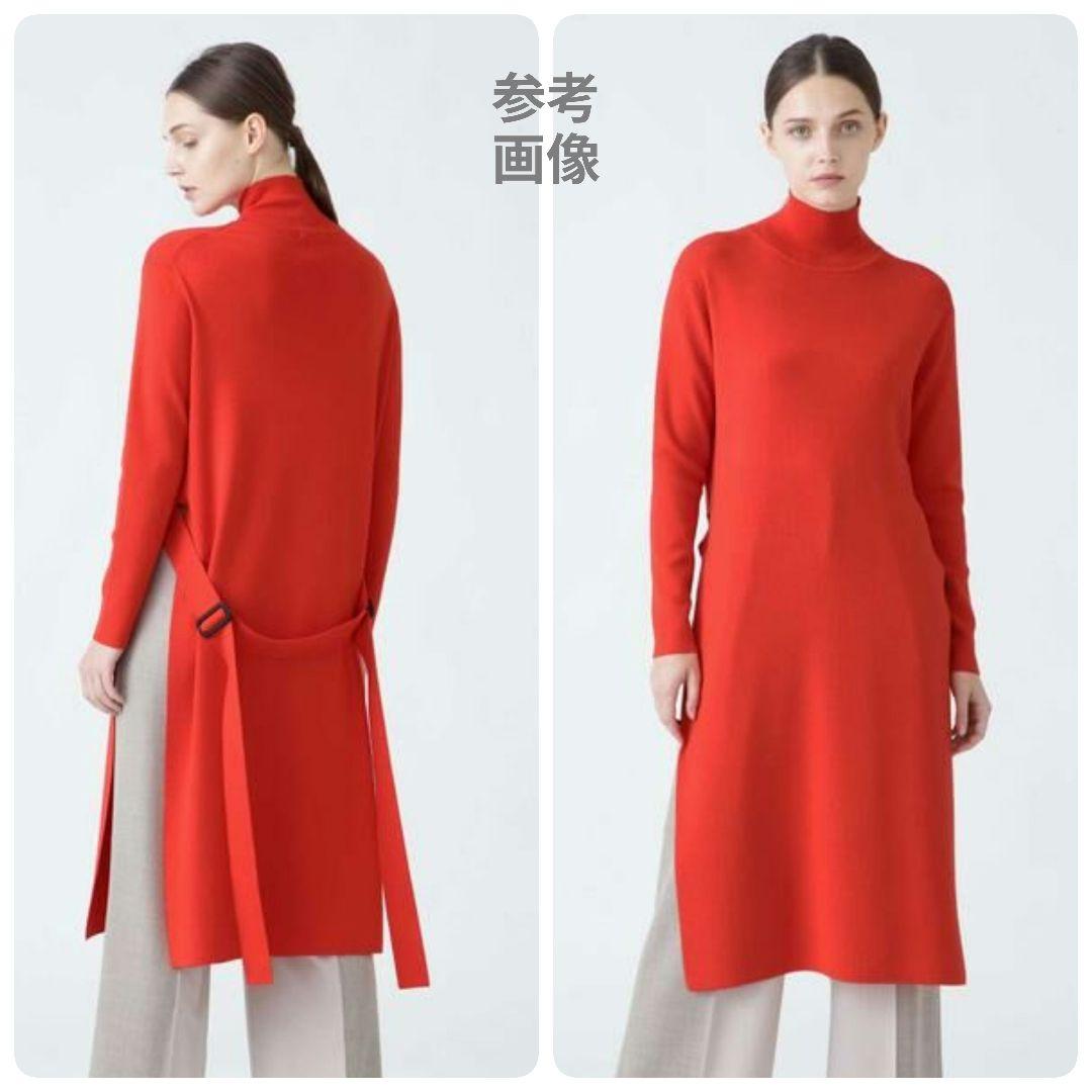 レア【未使用】アドーア クリアウールニットワンピース ハイネック サイドスリット