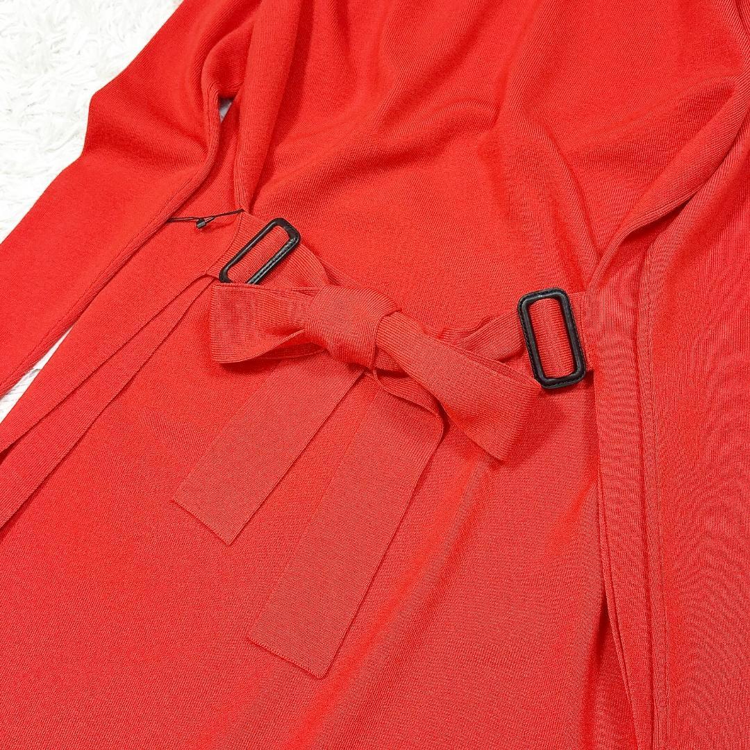 レア【未使用】アドーア クリアウールニットワンピース ハイネック サイドスリット