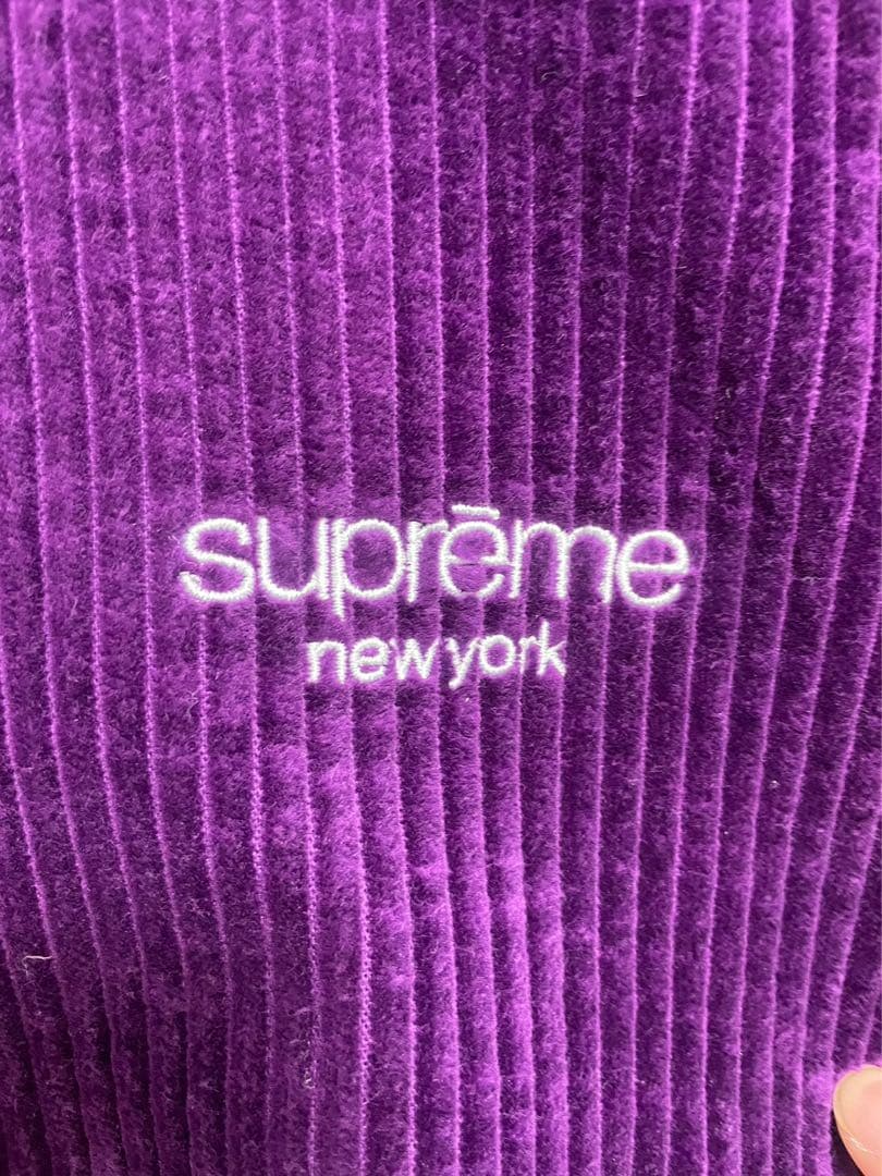 supreme コーデュロイジャケット パープル